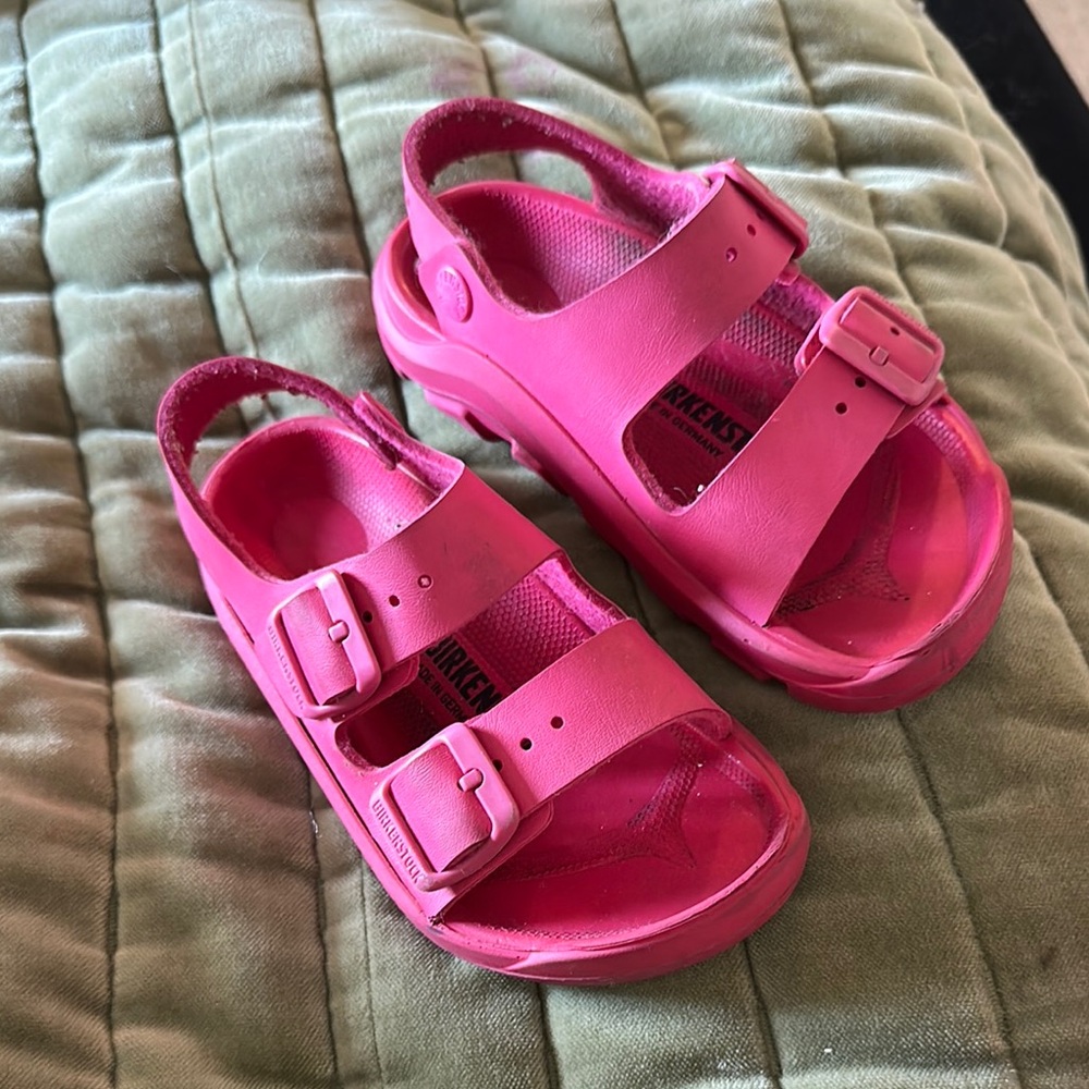 Birkenstock Pink Sandals with Adjustable Straps